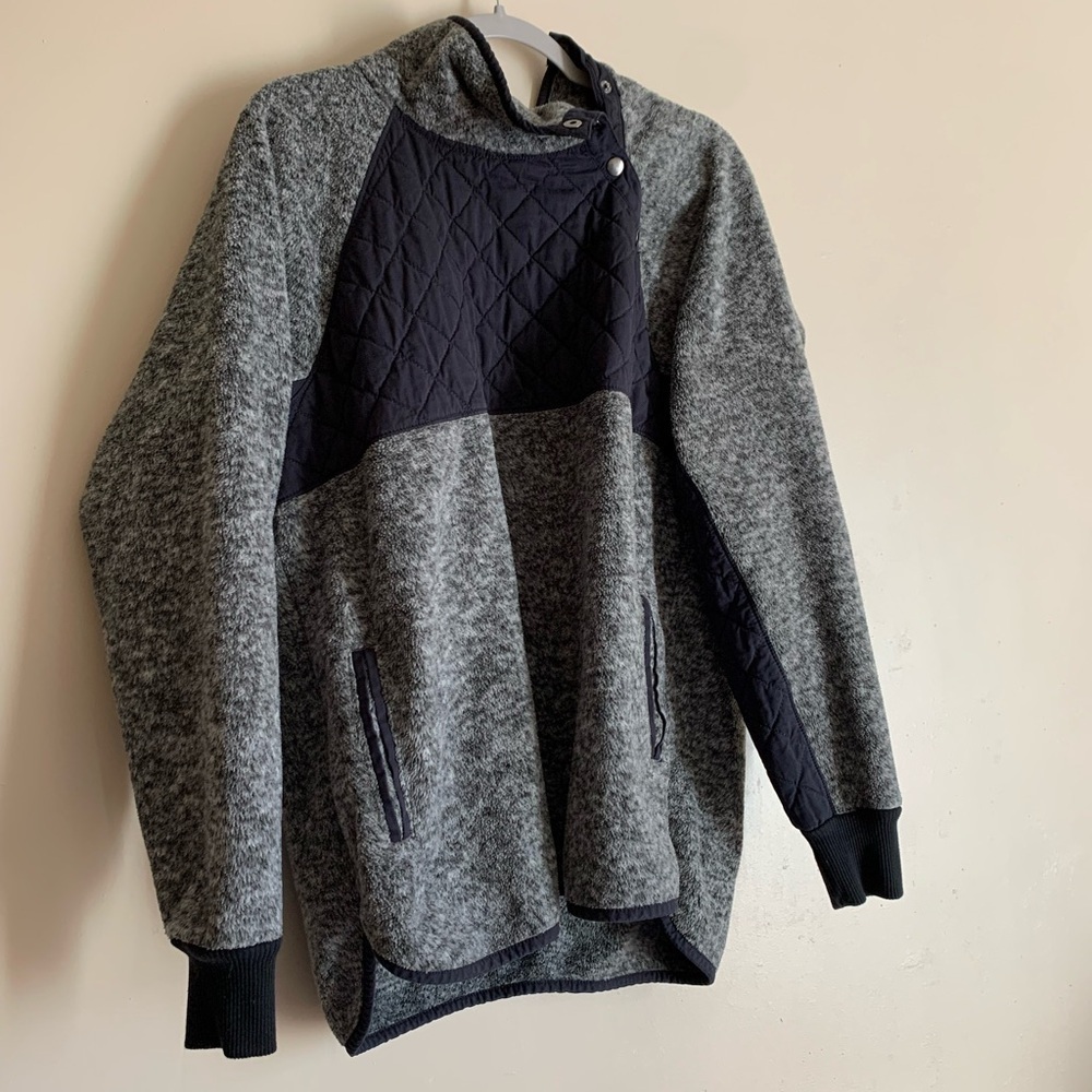 Abercrombie and Fitch Pullover Hoodie Jacket Womens Size XL Navy Casual